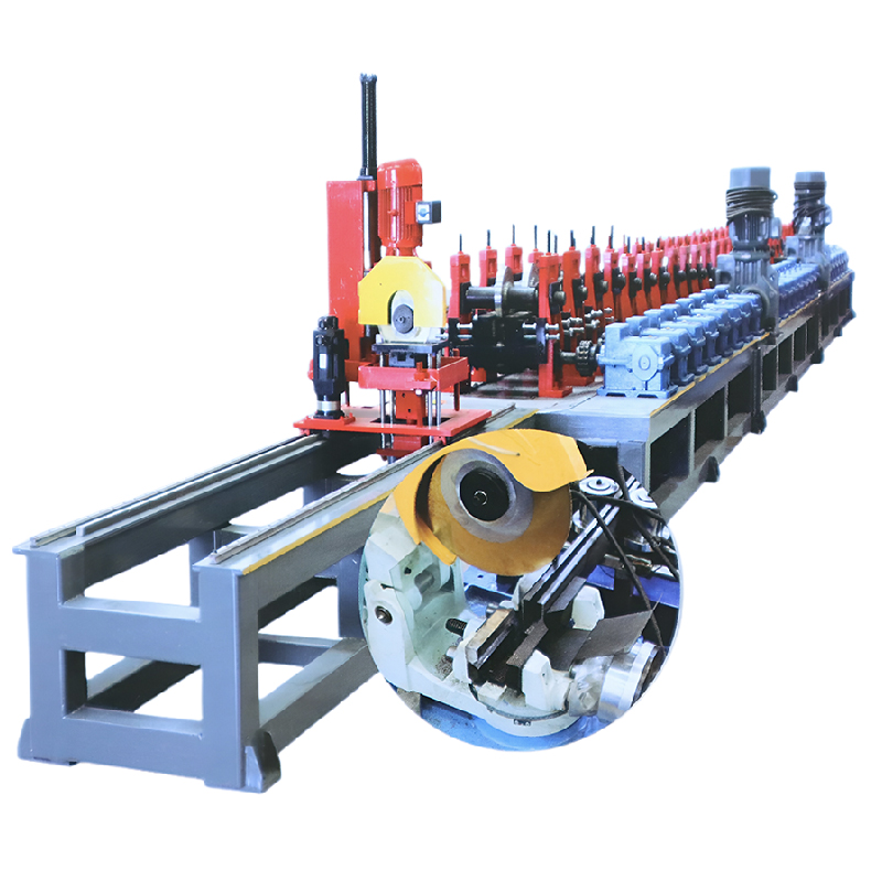 Strut channel roll forming machine